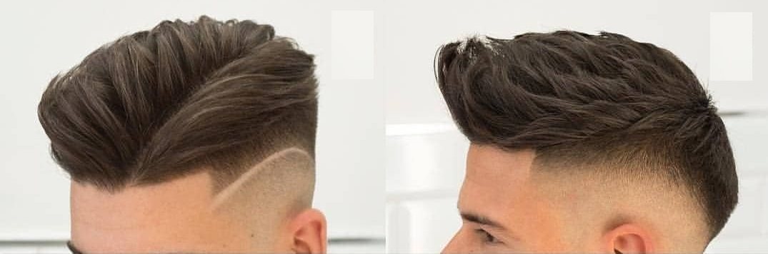 Longer hair being cut shorter with scissors